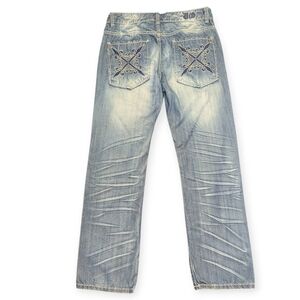 Do Denim Y2K Baggy Low Rise Thick Stitching Men's Jeans 34x34